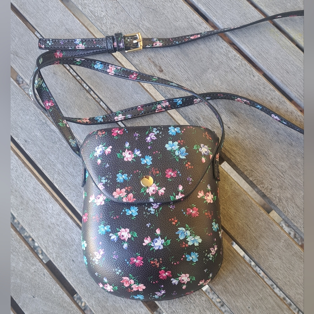 Floral Vegan Crossbody Bag